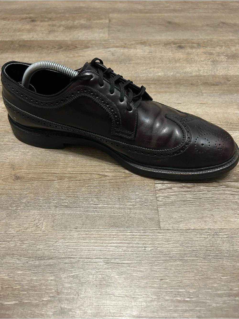 Mason Imperial Men's Size 10 Shell Cordovan Burgundy Wingtip Oxfords Shoes #8